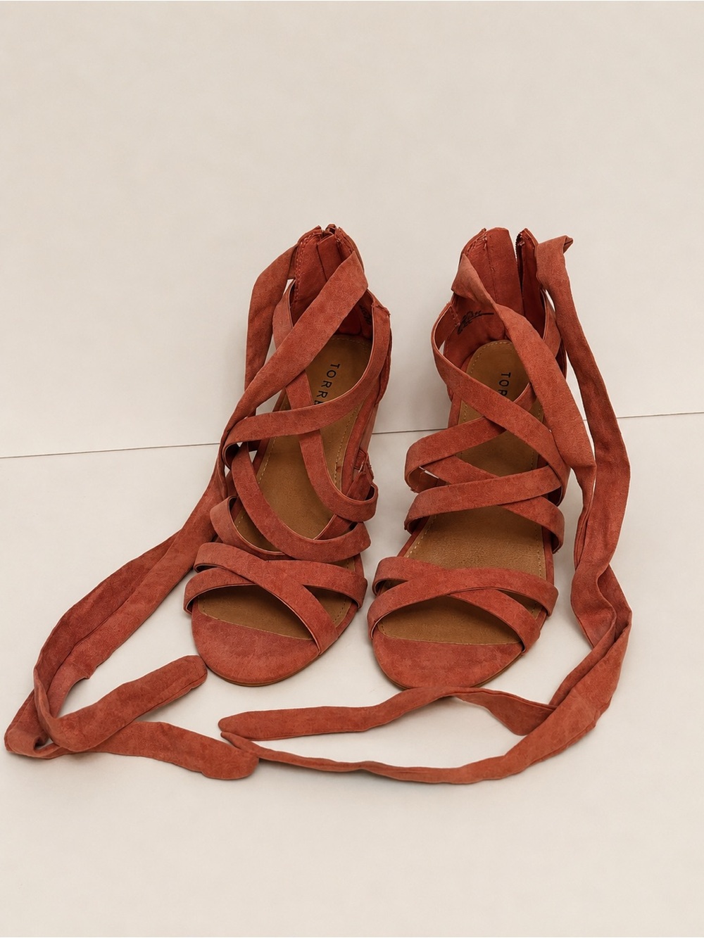 Torrid Rose Strappy Tie Cone Heel Sandals – Women’s Size 8 Wide – New in Box